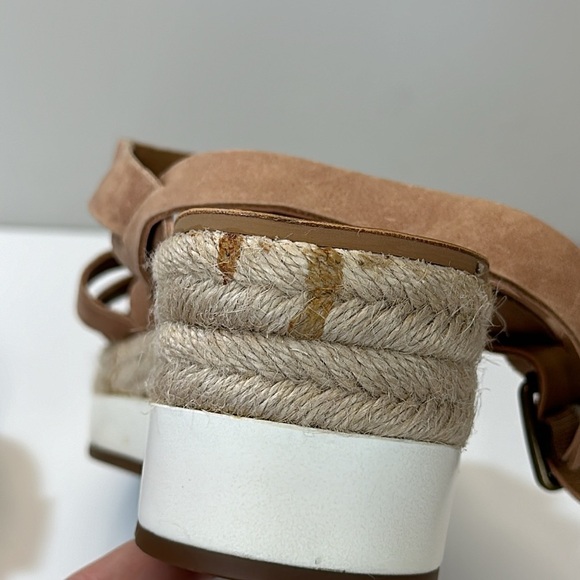 Lucky Brand Jokepa Brown Platform Wedge Espadrille Sandals Size 10 - Picture 15 of 16